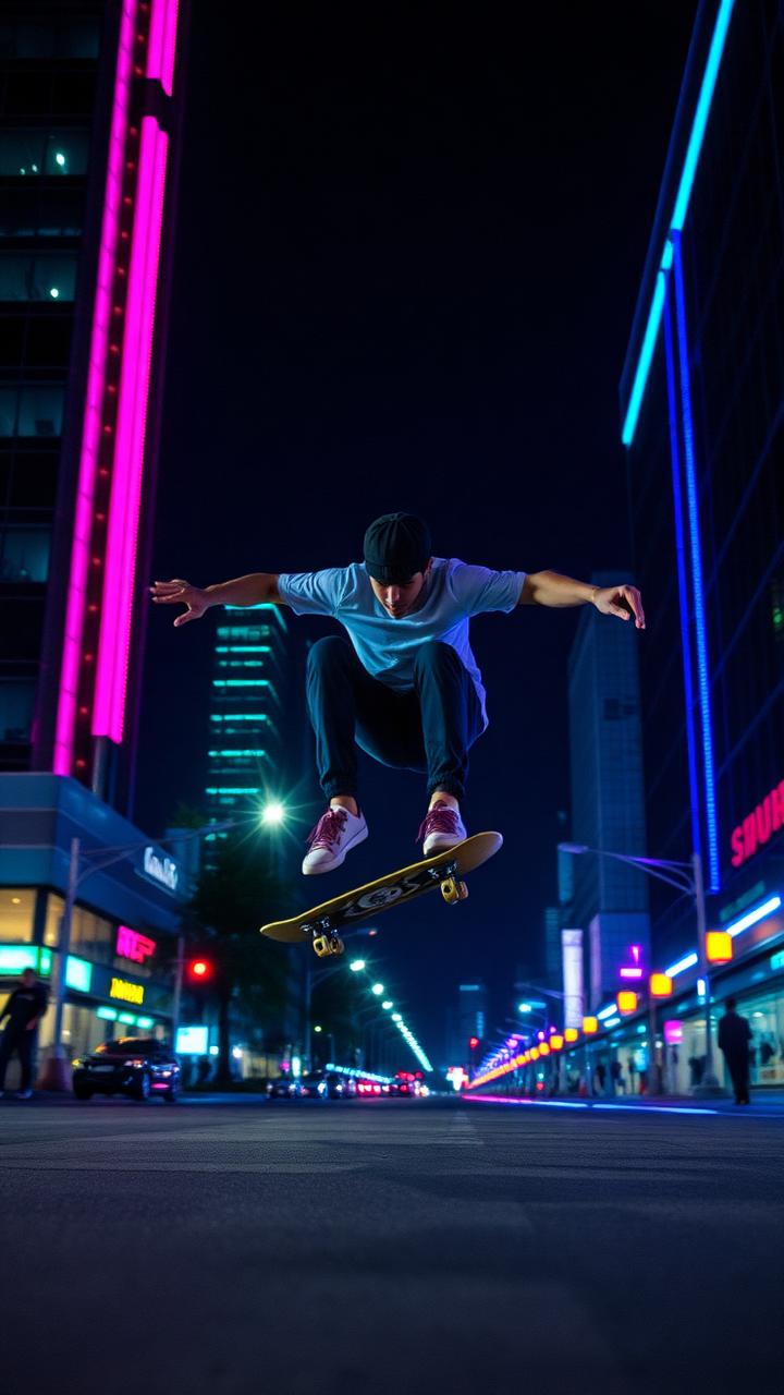قفزة الليل — تدرّبت عليها 6 أشهر 🛹